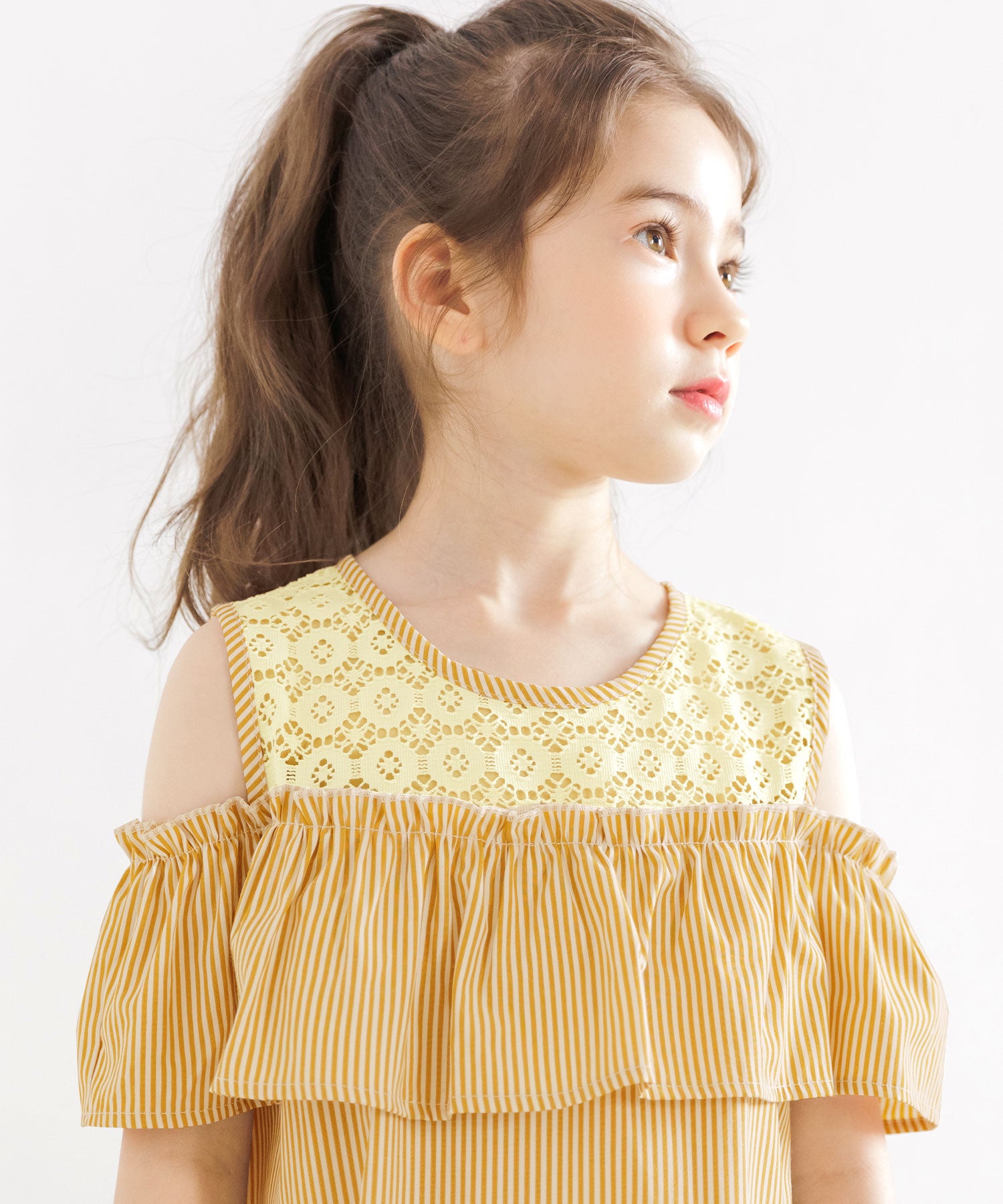 Kodomo Fuku Bee Off-Shoulder Dress