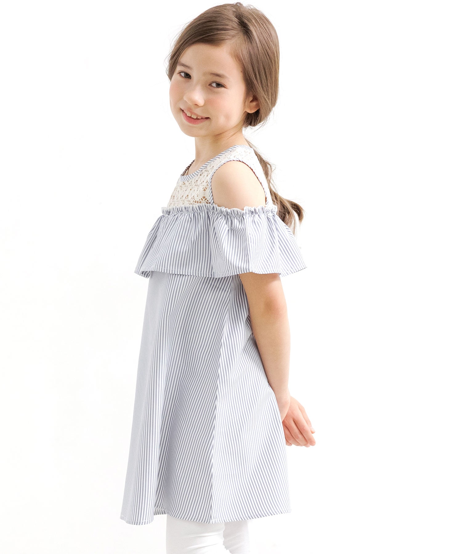 Kodomo Fuku Bee Off-Shoulder Dress