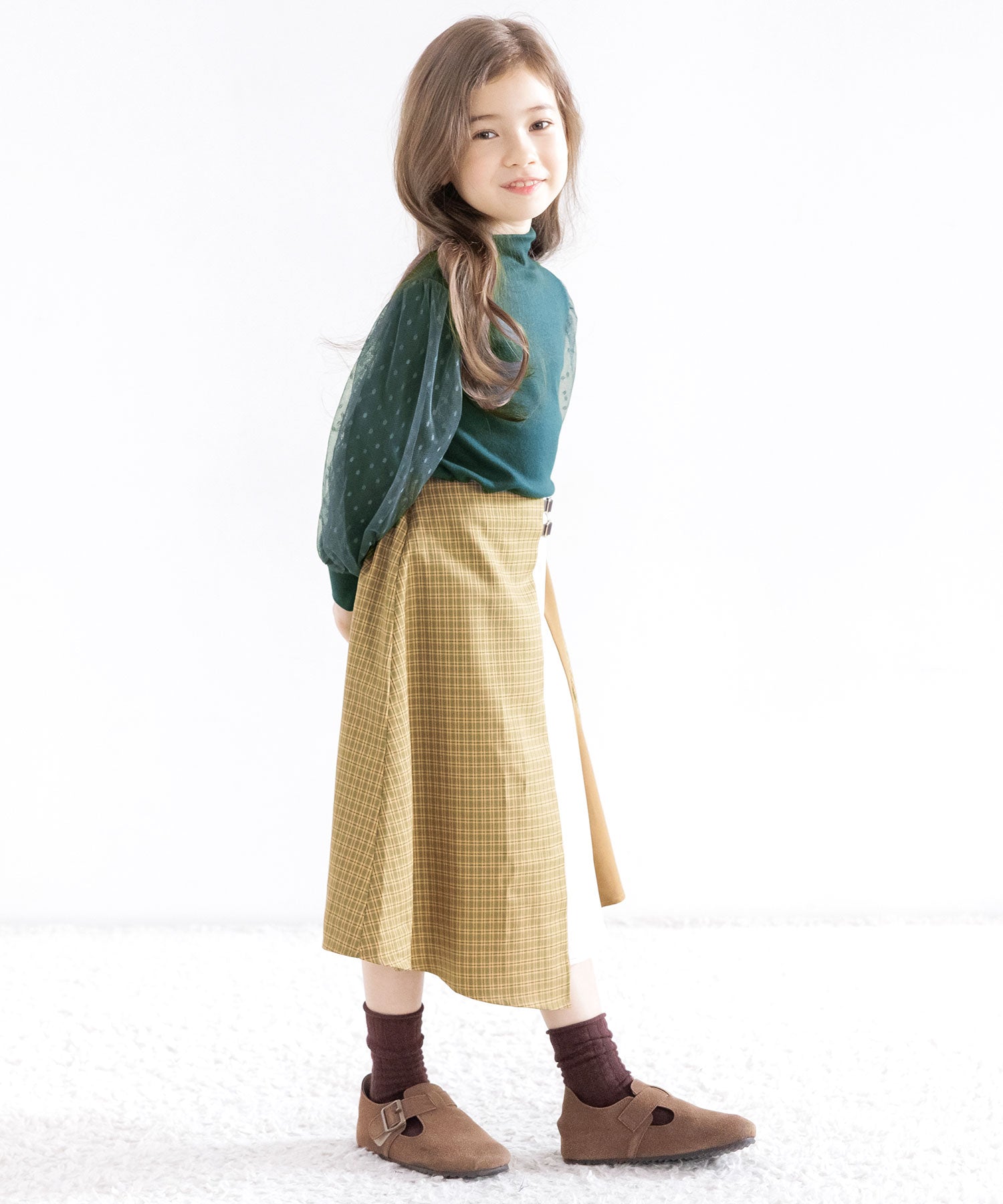 コドモフク ビー 子供服Bee 袖チュールトップス