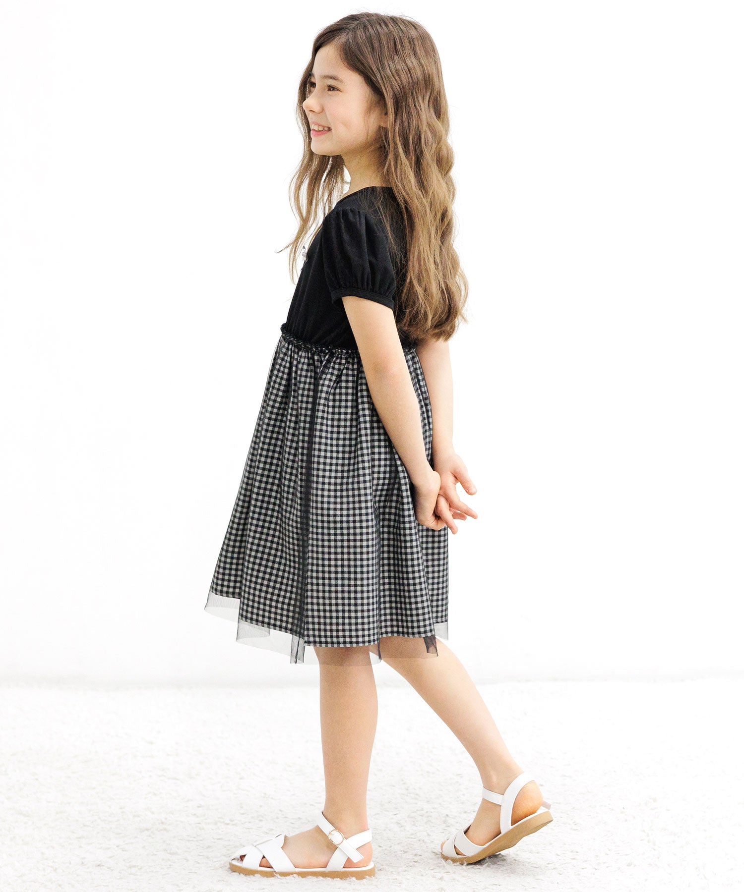 Kodomo Fuku Bee Children's Clothing Bee Short Sleeve Dress