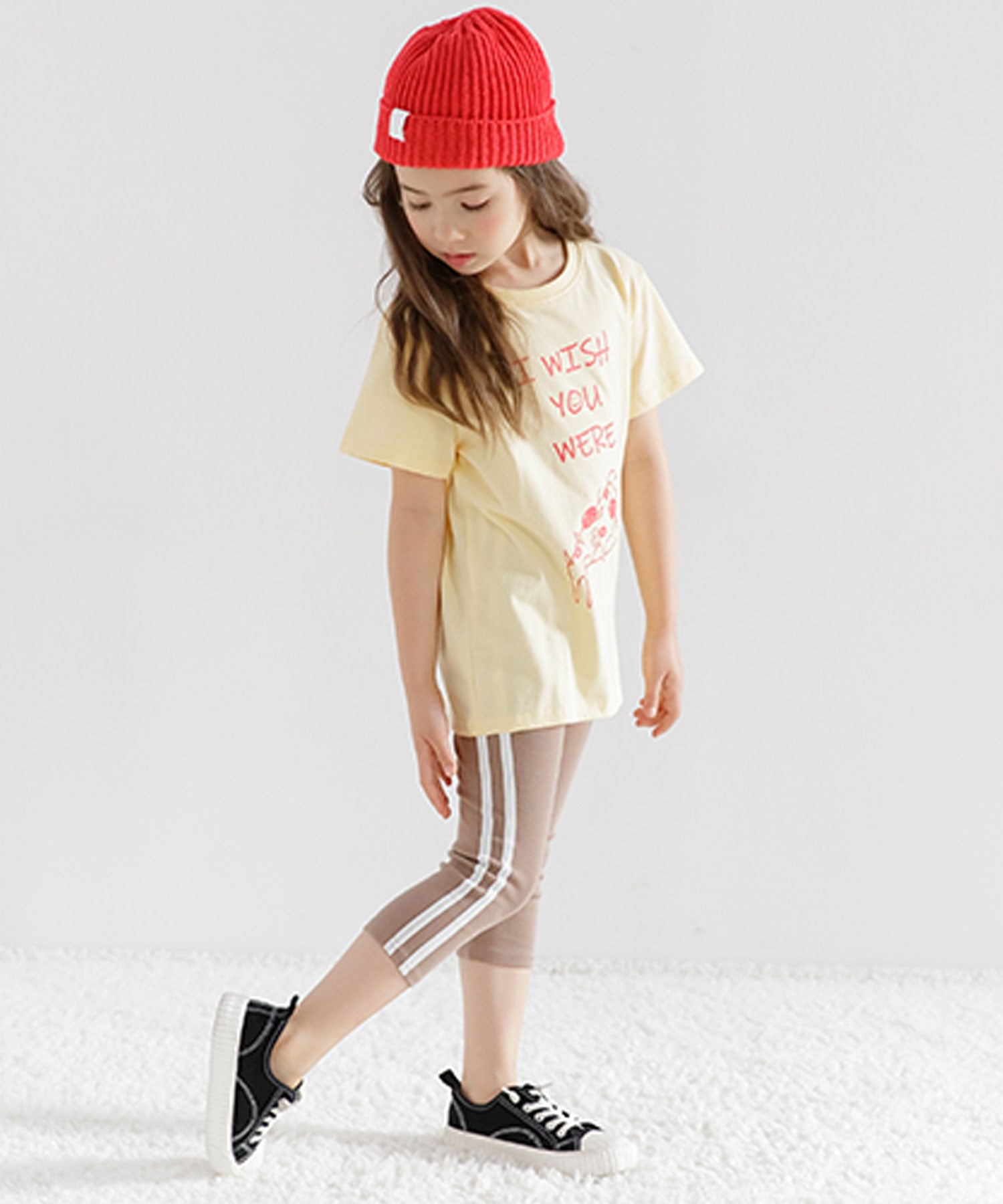 Kodomo Fuku Bee Kids' Clothing Bee 7/8 Length Line Leggings