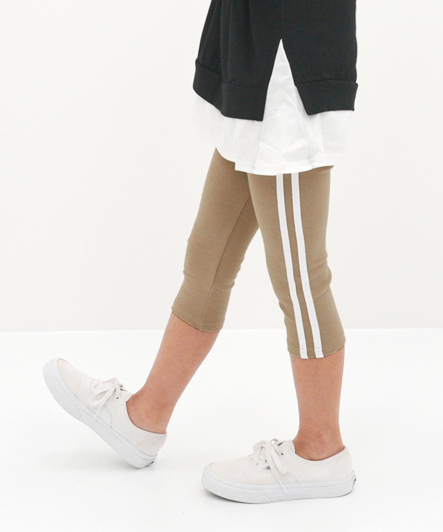 Kodomo Fuku Bee Kids' Clothing Bee 7/8 Length Line Leggings