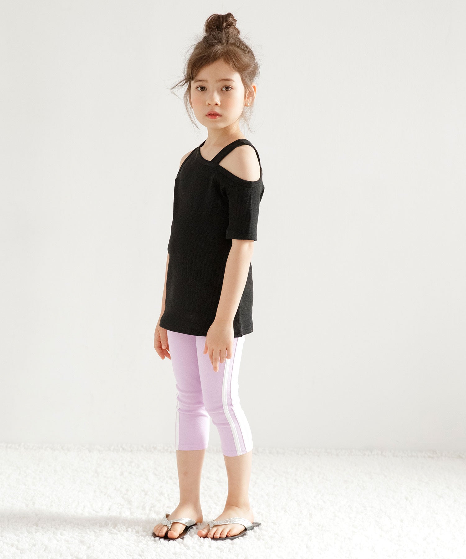 Kodomo Fuku Bee Kids' Clothing Bee 7/8 Length Line Leggings