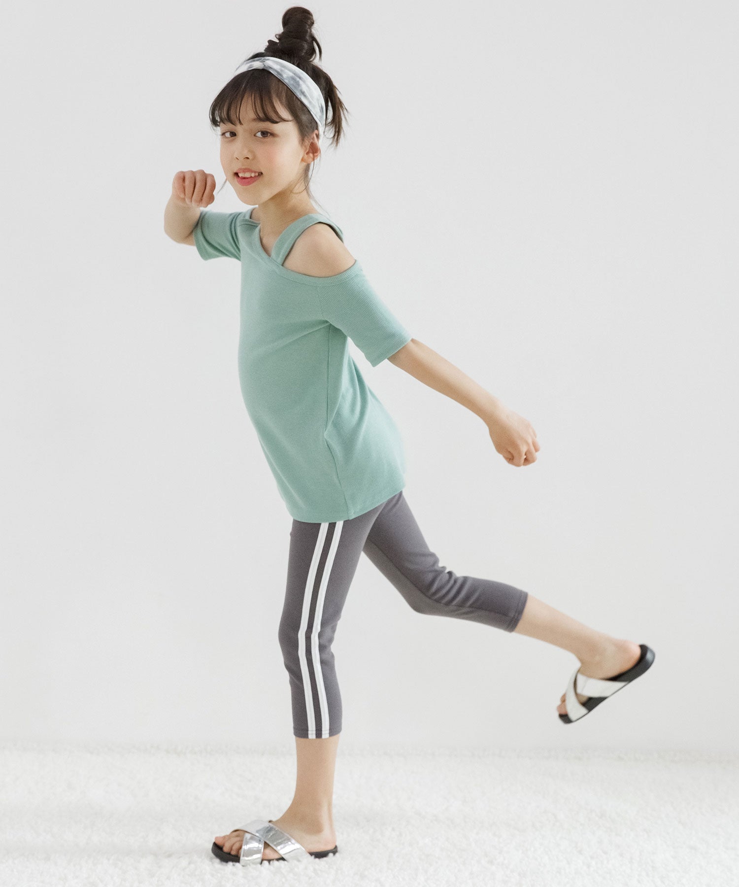 Kodomo Fuku Bee Kids' Clothing Bee 7/8 Length Line Leggings