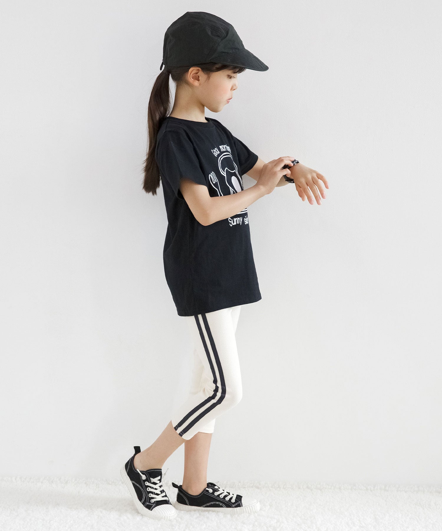 Kodomo Fuku Bee Kids' Clothing Bee 7/8 Length Line Leggings