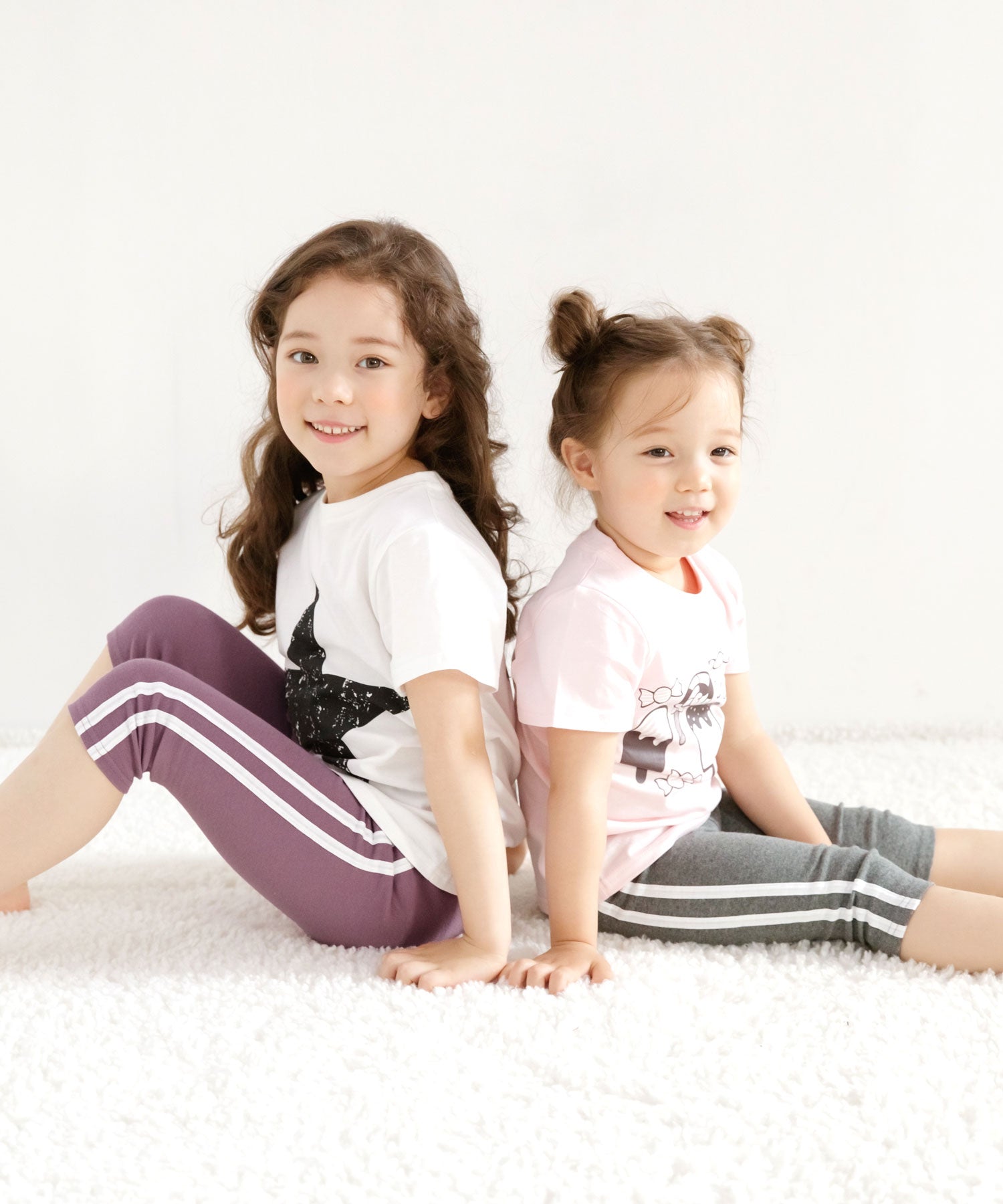 Kodomo Fuku Bee Kids' Clothing Bee 7/8 Length Line Leggings
