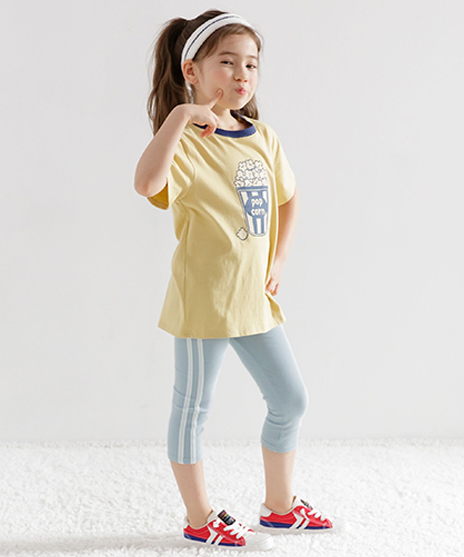 Kodomo Fuku Bee Kids' Clothing Bee 7/8 Length Line Leggings