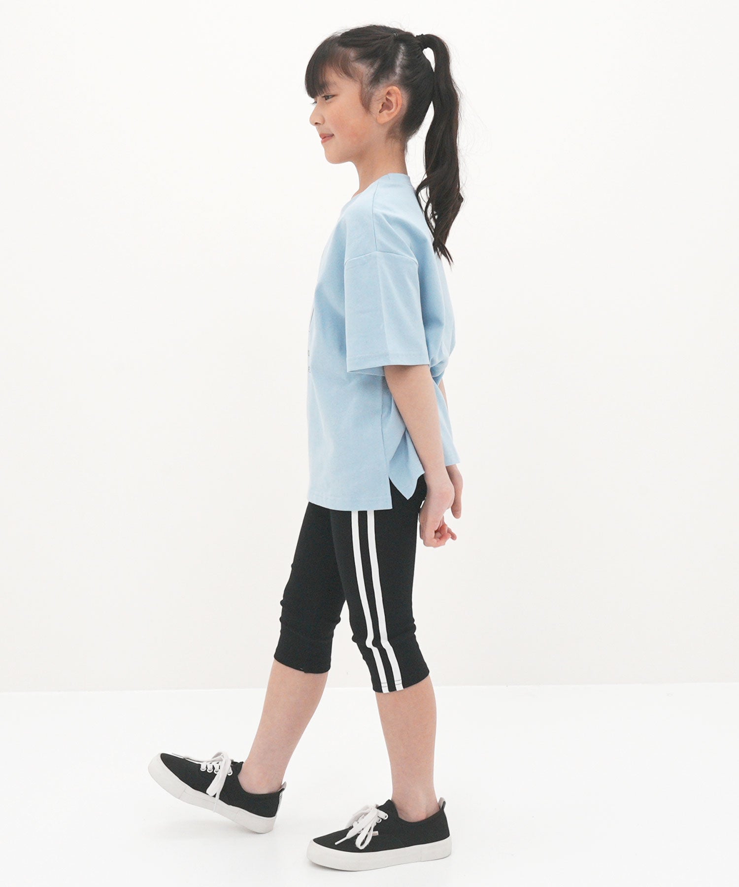 Kodomo Fuku Bee Kids' Clothing Bee 7/8 Length Line Leggings