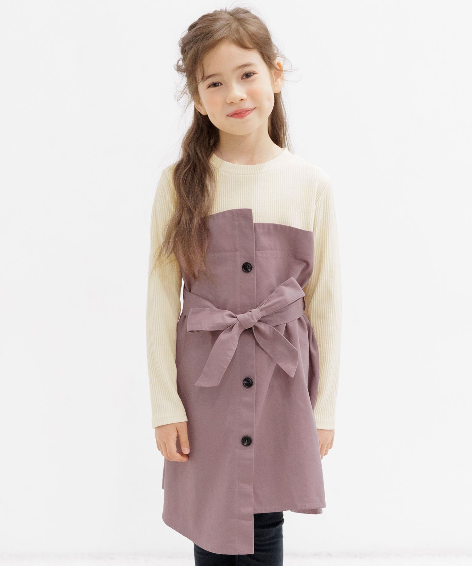 コドモフク ビー 子供服Bee アシメトリーワンピース