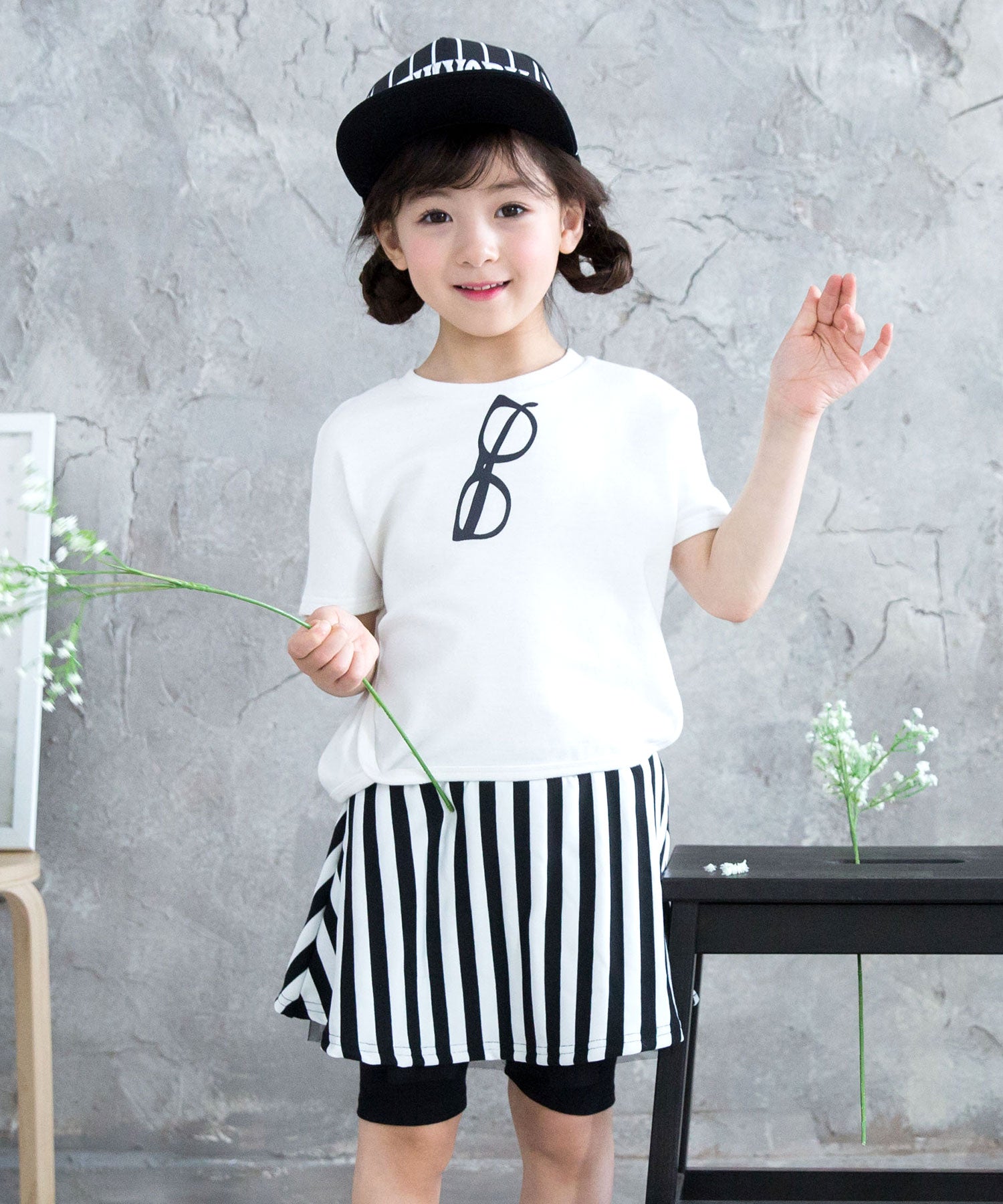 Kodomo Fuku Bee Children's Clothing Bee Skirt with Leggings