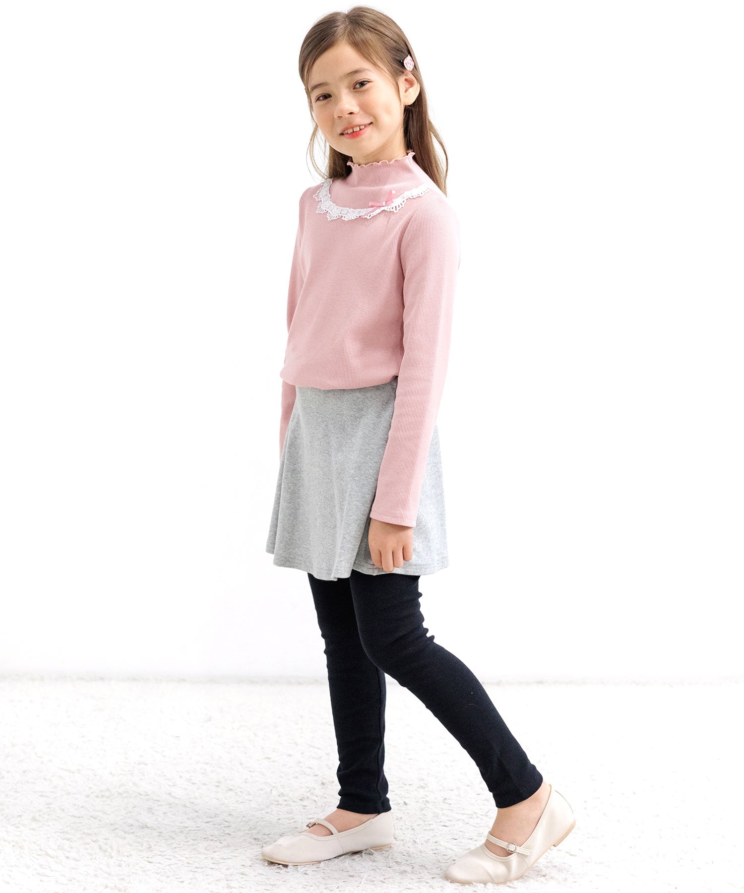 コドモフク ビー 子供服Bee レース襟トップス