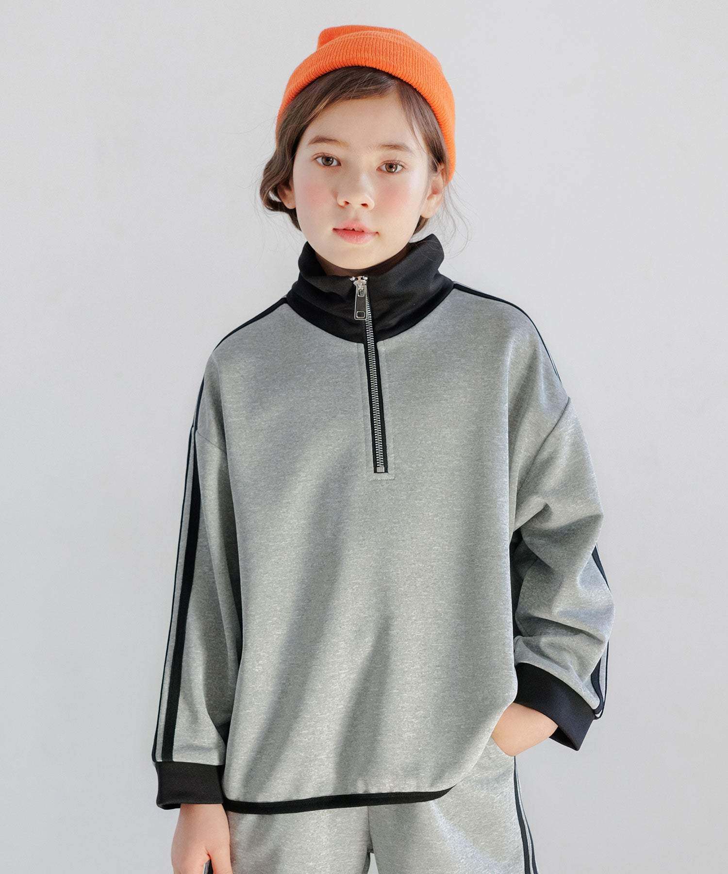 小物 bee Kodomo Fuku Bee Kids' Clothing Bee Half-Zip Top