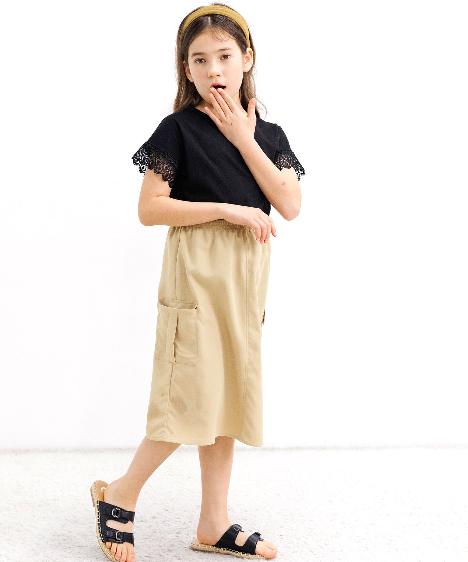 Kodomo Fuku Bee Children's Clothing Bee Cargo Skirt