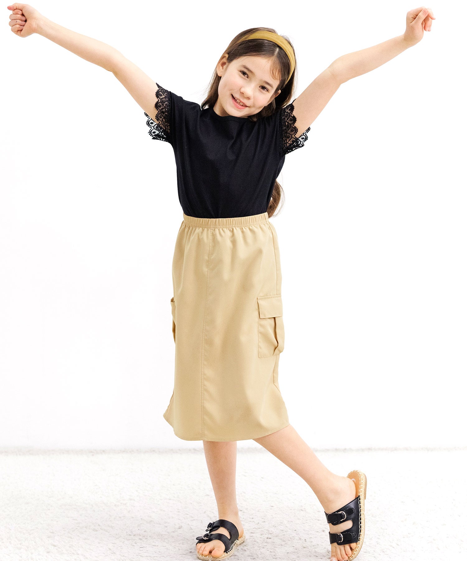 Kodomo Fuku Bee Children's Clothing Bee Cargo Skirt