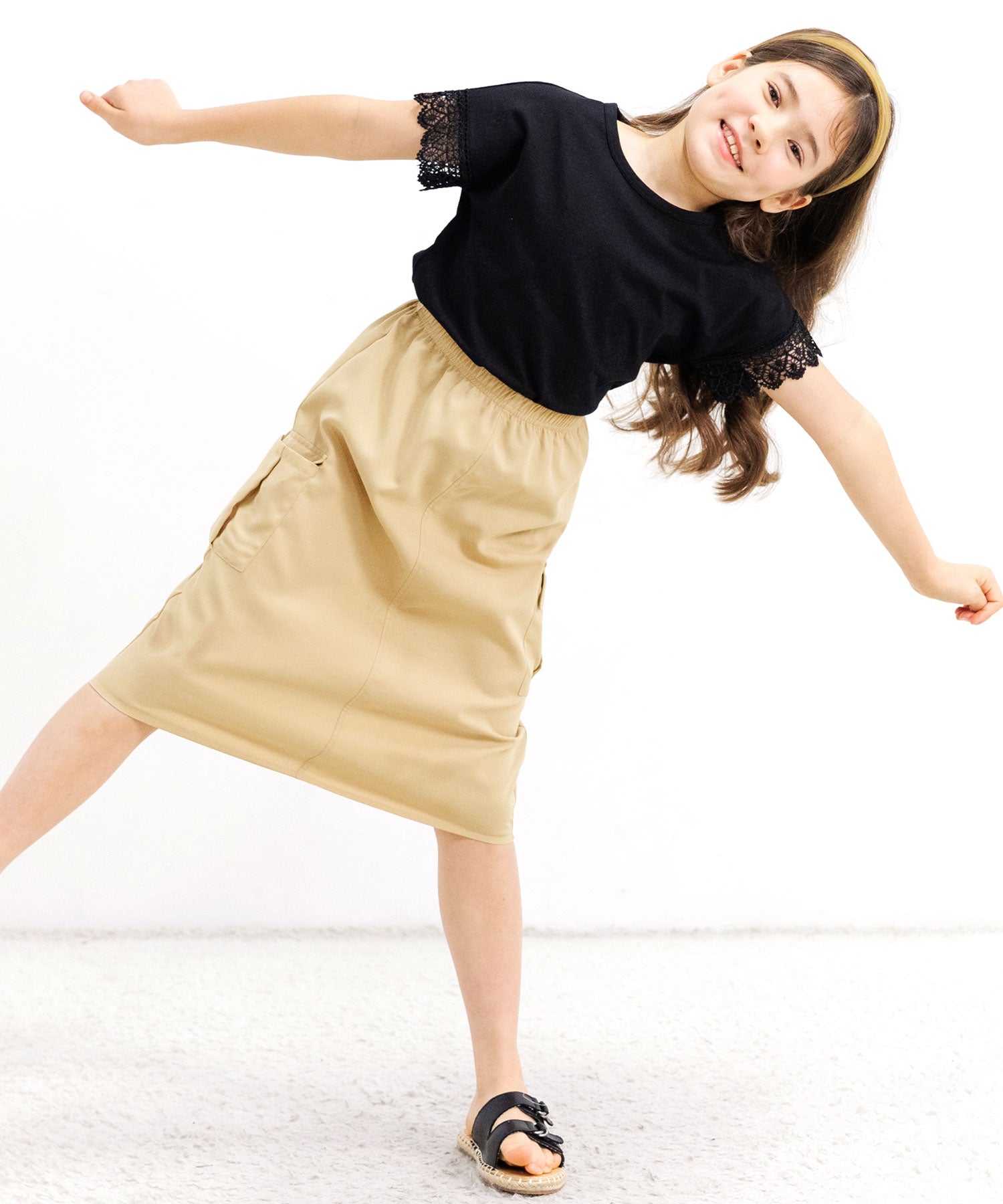 Kodomo Fuku Bee Children's Clothing Bee Cargo Skirt