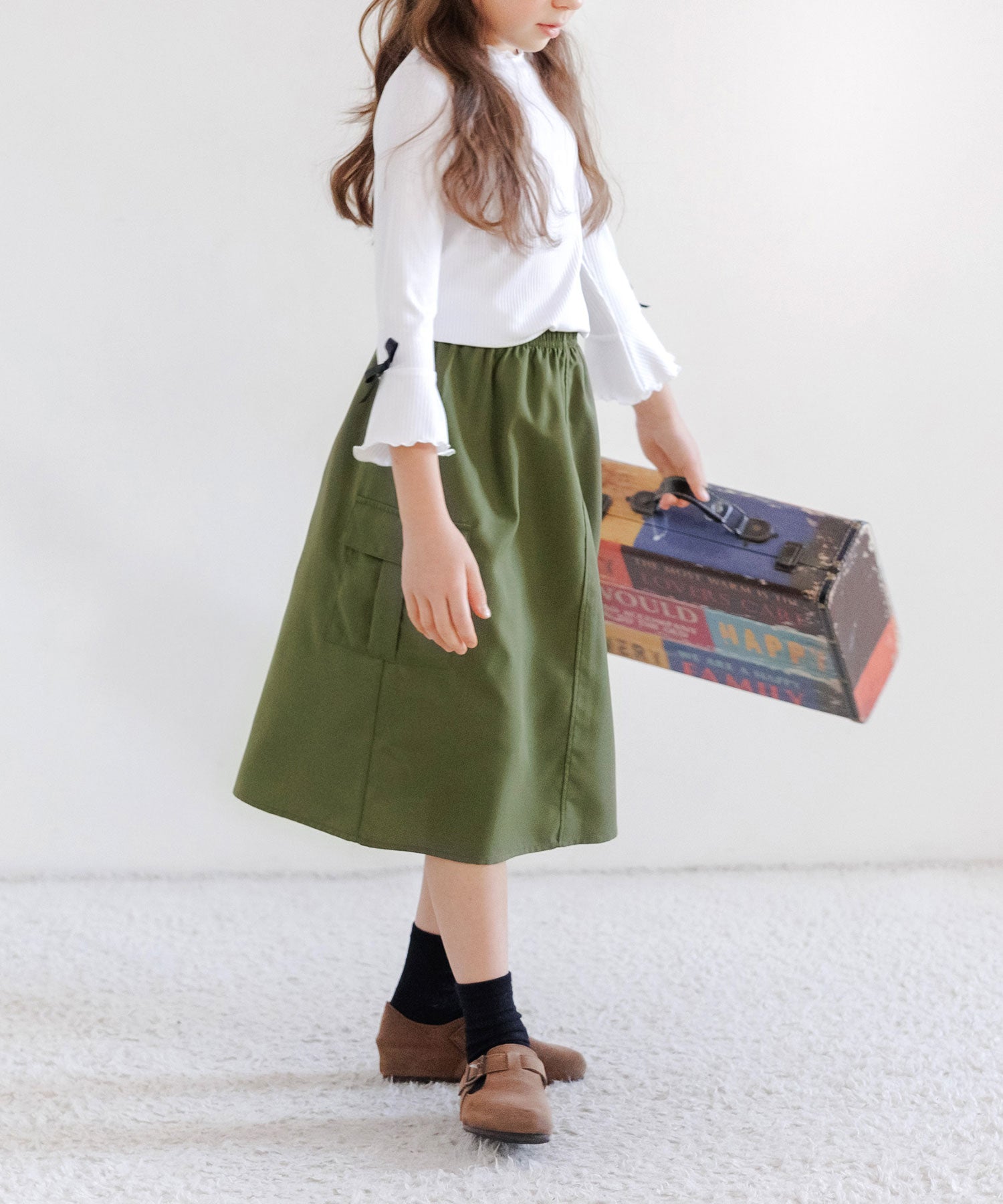 Kodomo Fuku Bee Children's Clothing Bee Cargo Skirt