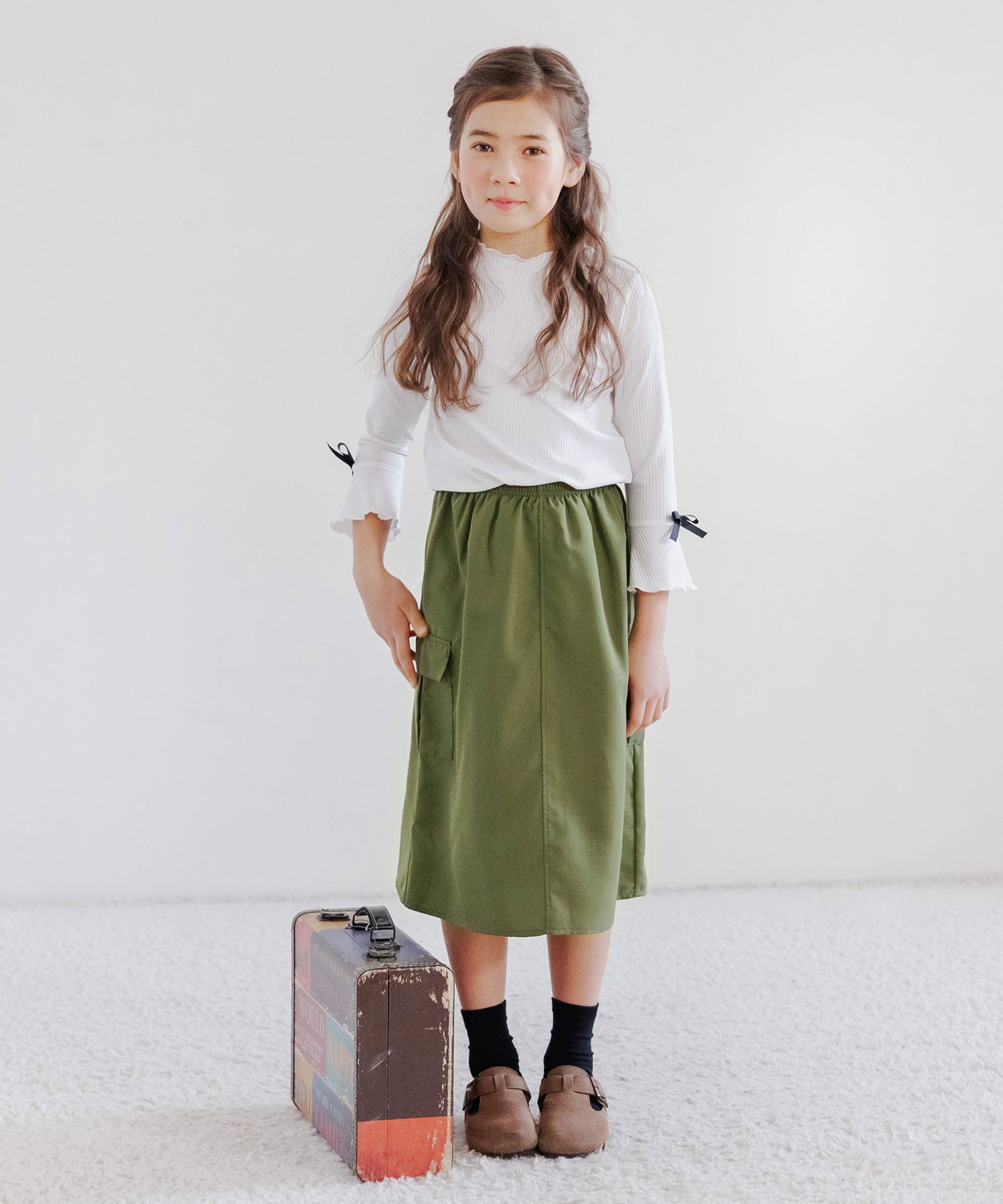 Kodomo Fuku Bee Children's Clothing Bee Cargo Skirt
