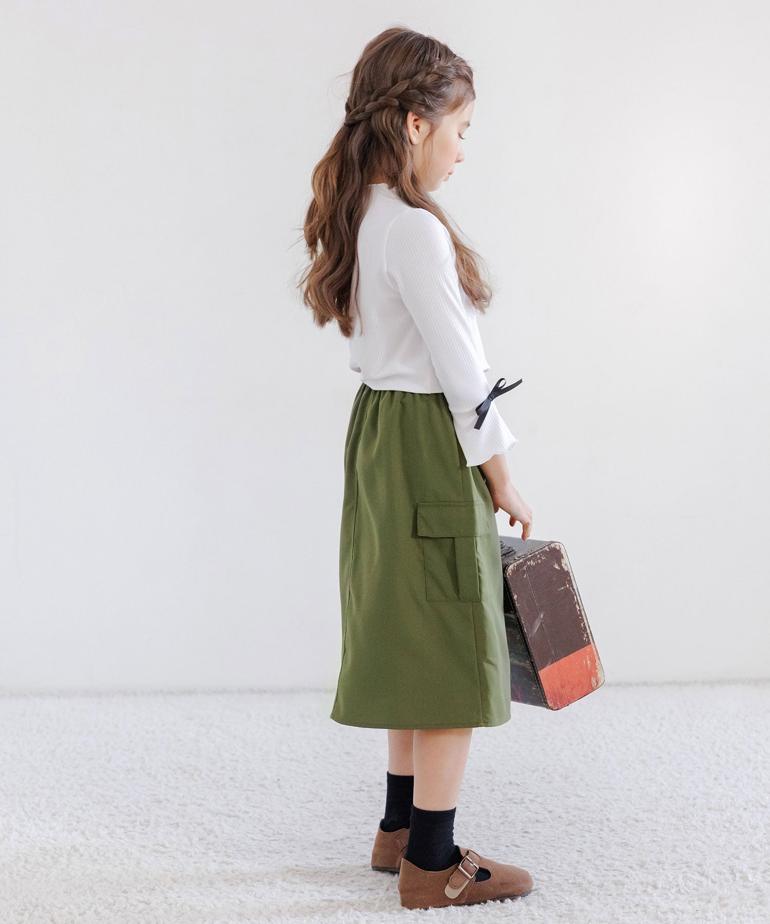 Kodomo Fuku Bee Children's Clothing Bee Cargo Skirt