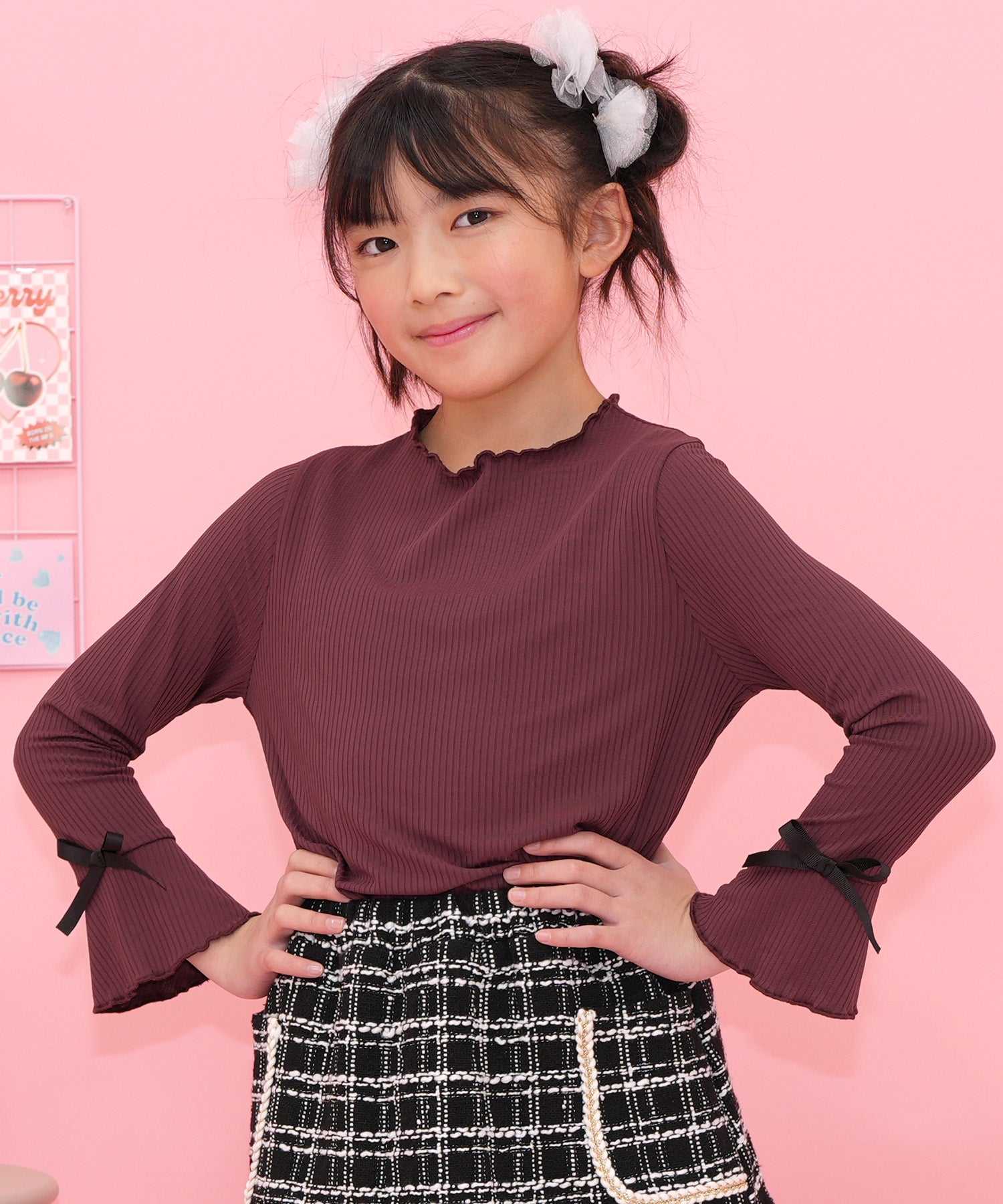 コドモフク ビー 兒童服Bee 長袖羅紋上衣