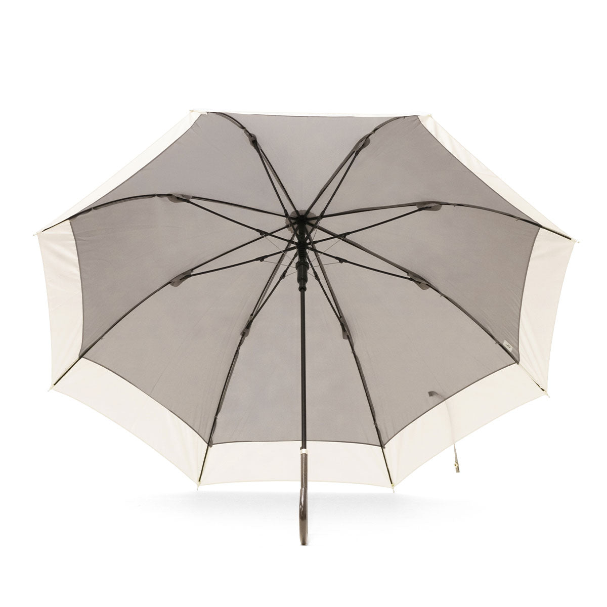 ビコーズ because 長傘 レディース 晴雨兼用 傘 ブランド 女性 雨傘 日傘 ジャンプ式 大きめ 親骨58cm 8本骨 丈夫 軽量 UVカット 紫外線遮蔽率80% ジャンプ傘 バイカラー ジャンプ B-139199（グレー） グレー