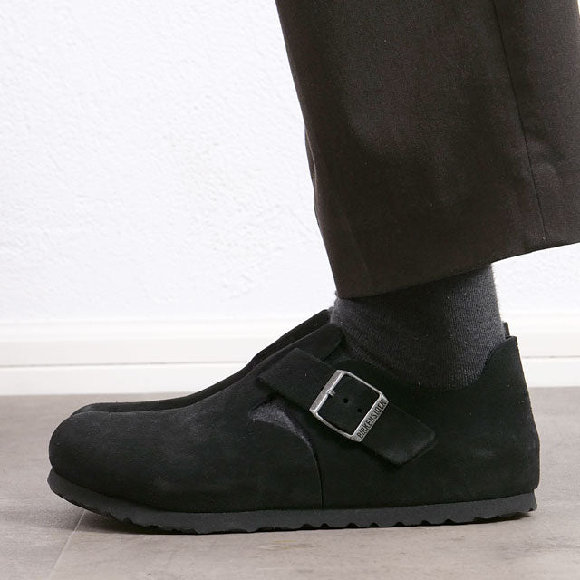 BIRKENSTOCK LONDON BLACK | SUEDE-LEATHER [1028103/1028078]
