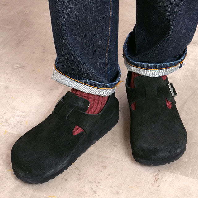 BIRKENSTOCK LONDON BLACK | SUEDE-LEATHER [1028103/1028078]