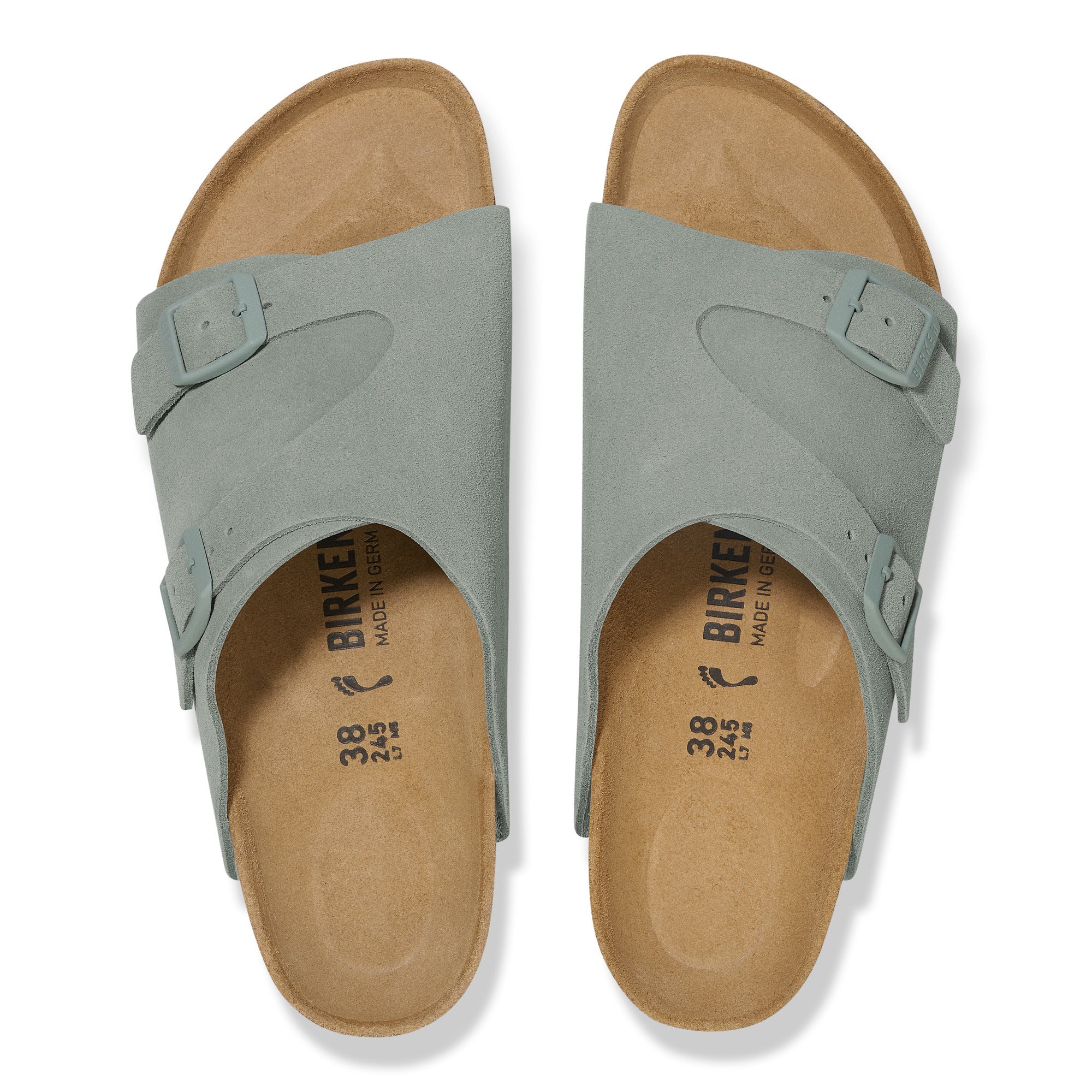 ビルケンシュトック BIRKENSTOCK Zurich / チューリッヒ スエードレザー 【ナロー幅】 UNISEX （ピュアセージ） ピュアセージ