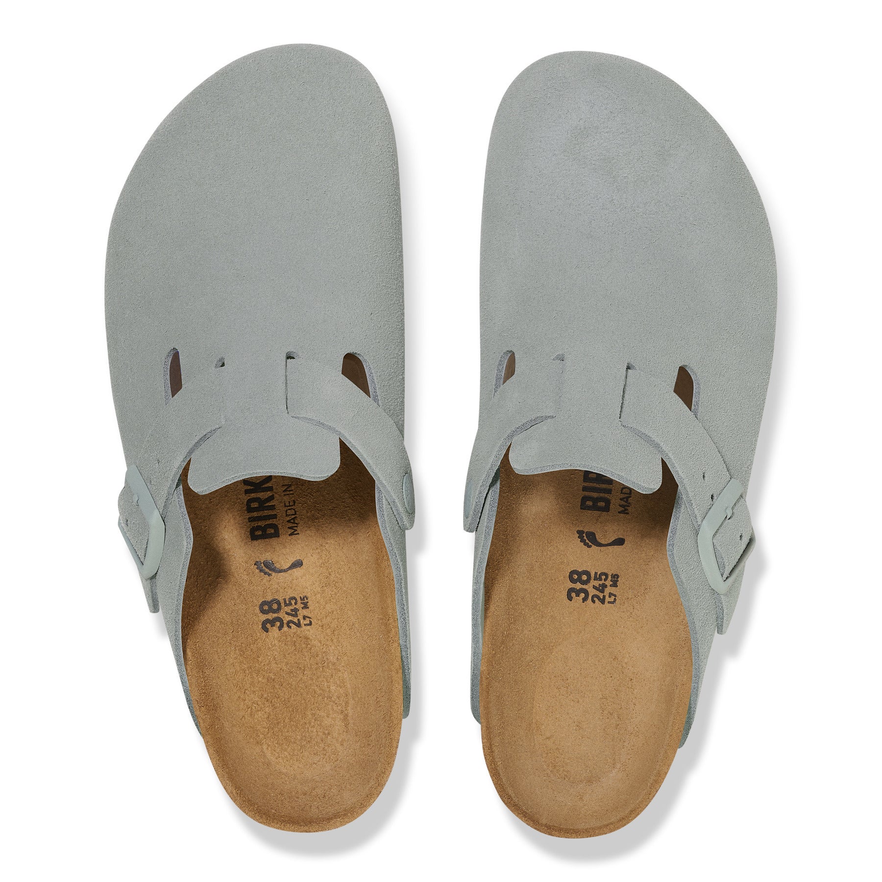 ビルケンシュトック BIRKENSTOCK Boston / ボストン スエードレザー 【レギュラー幅】 UNISEX （ピュアセージ） ピュアセージ