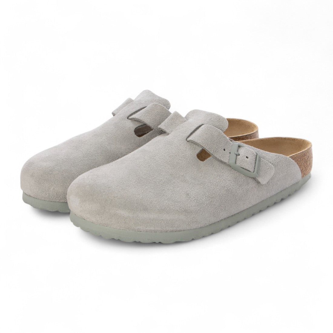 ビルケンシュトック BIRKENSTOCK Boston / ボストン スエードレザー 【レギュラー幅】 UNISEX （ピュアセージ） ピュアセージ
