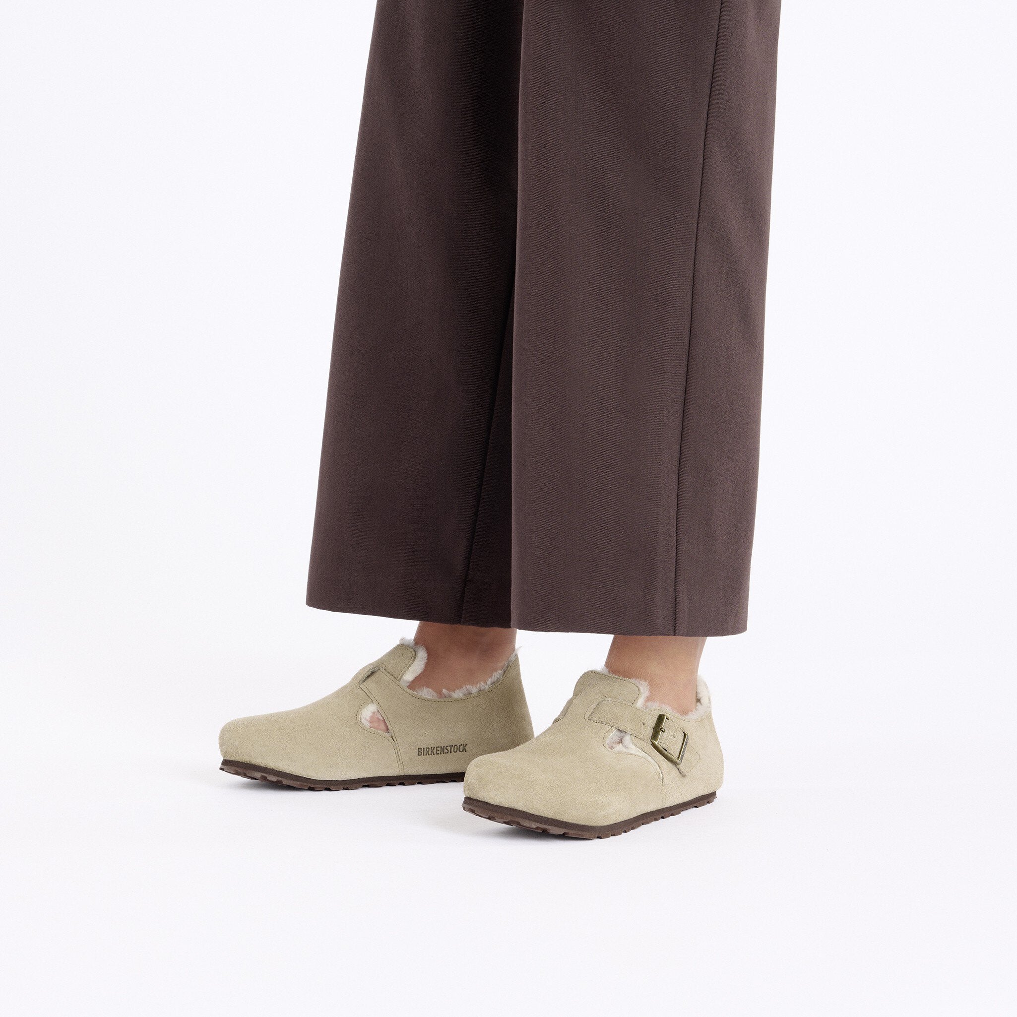 ビルケンシュトック BIRKENSTOCK スリッポン メンズ レディース ロンドンシアリング 1014961 1014963 1028470 BIRKENSTOCK London Shearling サボ ボア ムートン シープスキン （ベージュ） ベージュ