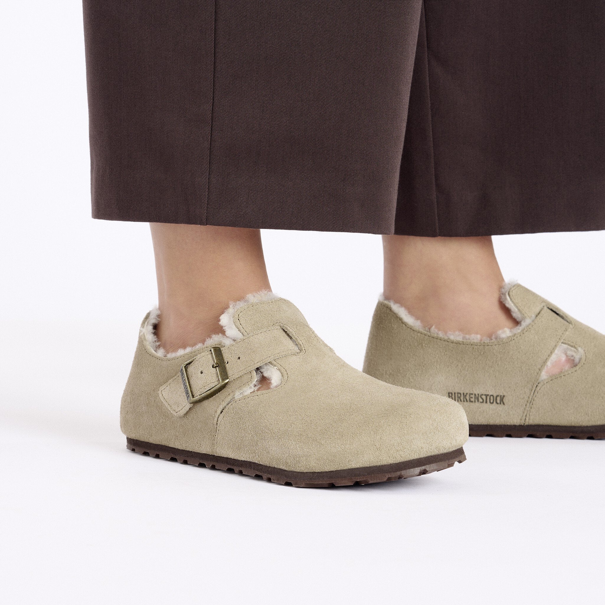 ビルケンシュトック BIRKENSTOCK スリッポン メンズ レディース ロンドンシアリング 1014961 1014963 1028470 BIRKENSTOCK London Shearling サボ ボア ムートン シープスキン （ベージュ） ベージュ