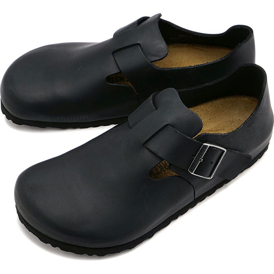 ビルケンシュトック BIRKENSTOCK London Oiled Leather Black [166541/166543] （Black） Black