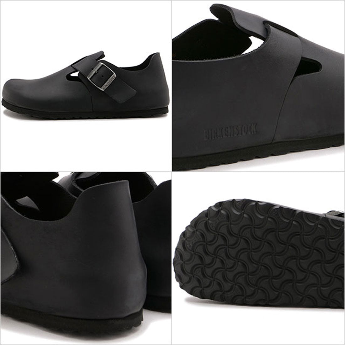 ビルケンシュトック BIRKENSTOCK London Oiled Leather Black [166541/166543] （Black） Black