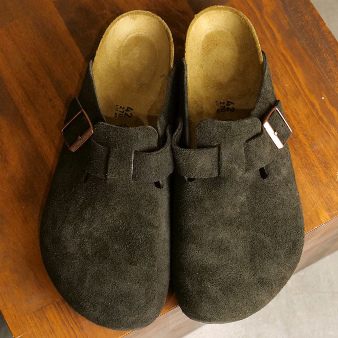 新品未使用　Birkenstock Boston BS モカ 39 BIRKENSTOCK BOSTON BS VL MOCCA | SUEDE-LEATHER [60901/1027460]
