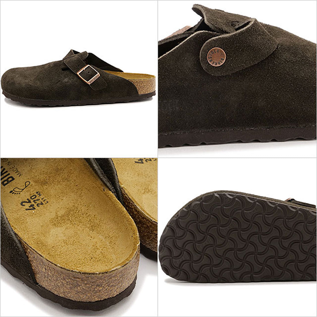 BIRKENSTOCK BOSTON BS VL MOCCA | SUEDE-LEATHER [60901/1027460]