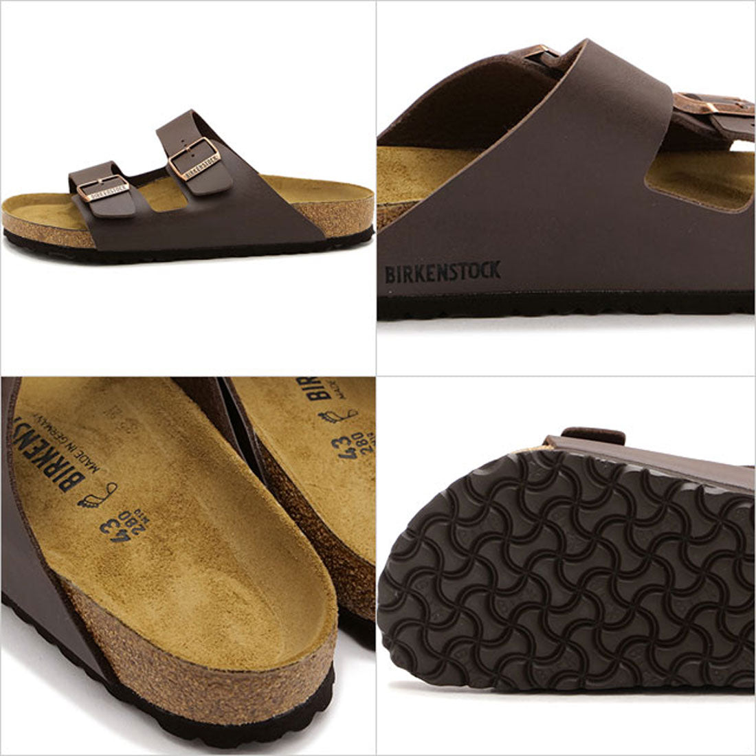 BIRKENSTOCK BIRKENSTOCK Arizona BS DARK-BROWN | BIRKO-FLOR [51701/5170