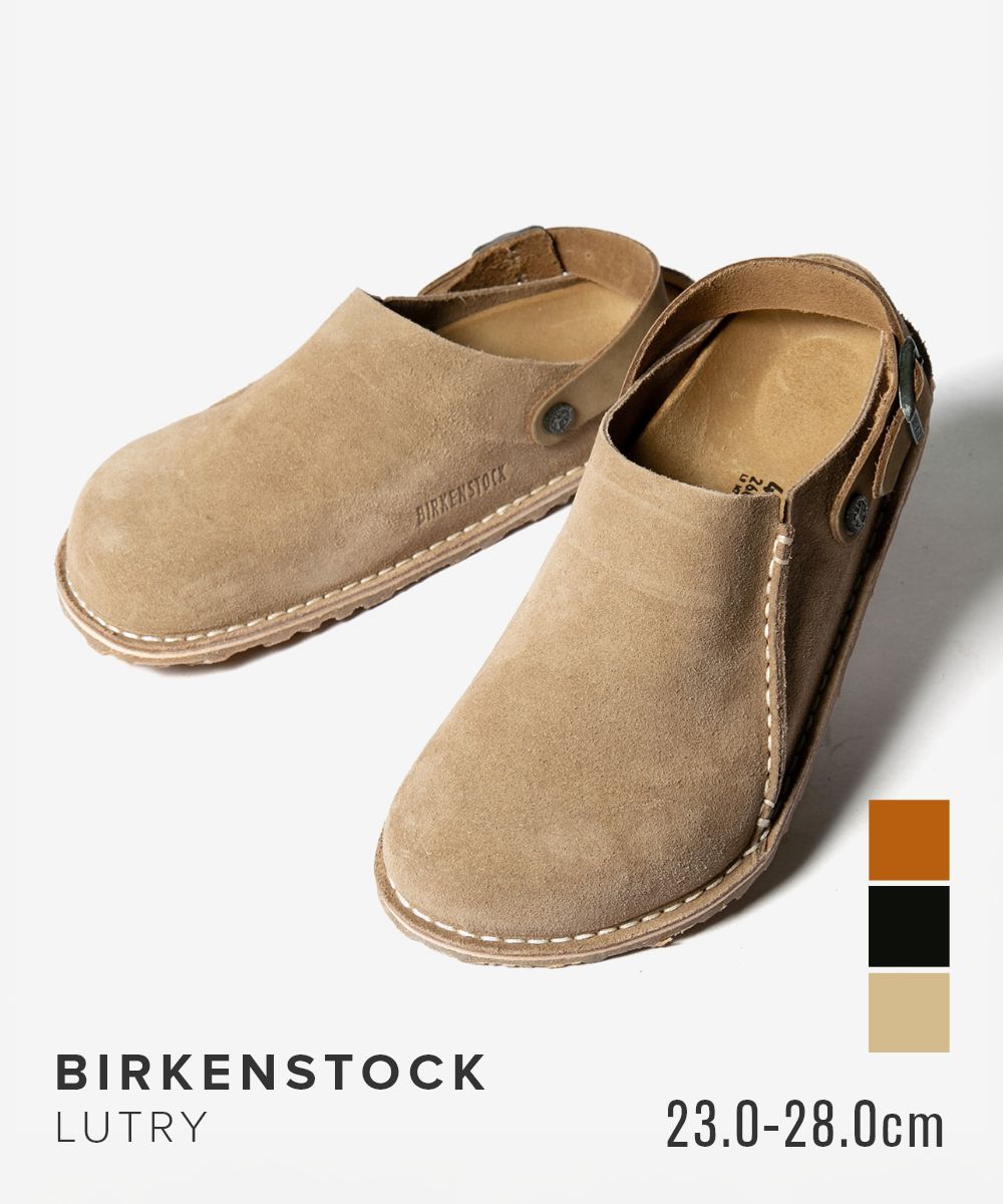 ビルケンシュトック BIRKENSTOCK ビルケンシュトック BIRKENSTOCK Lutry Premium Suede ルトリー プレミアム スエード Regular レギュラー Narrow ナロー （ブラック（ナロー）） ブラック（ナロー）