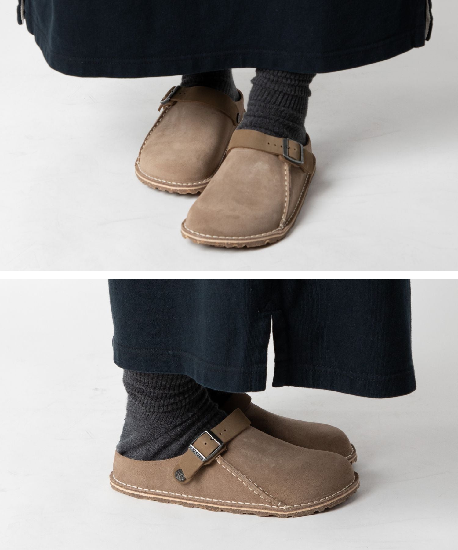 ビルケンシュトック BIRKENSTOCK ビルケンシュトック BIRKENSTOCK Lutry Premium Suede ルトリー プレミアム スエード Regular レギュラー Narrow ナロー （ブラック（ナロー）） ブラック（ナロー）