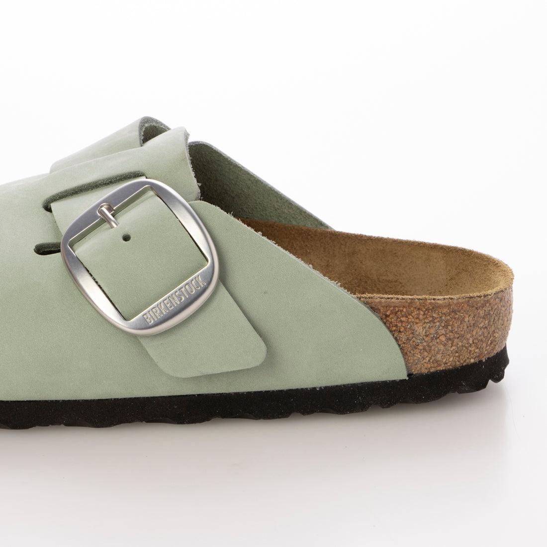 ビルケンシュトック BIRKENSTOCK Boston Big Buckle / ボストン ビッグバックル ヌバックレザー 【ナロー幅】 WOMEN （ピュアセージ） ピュアセージ