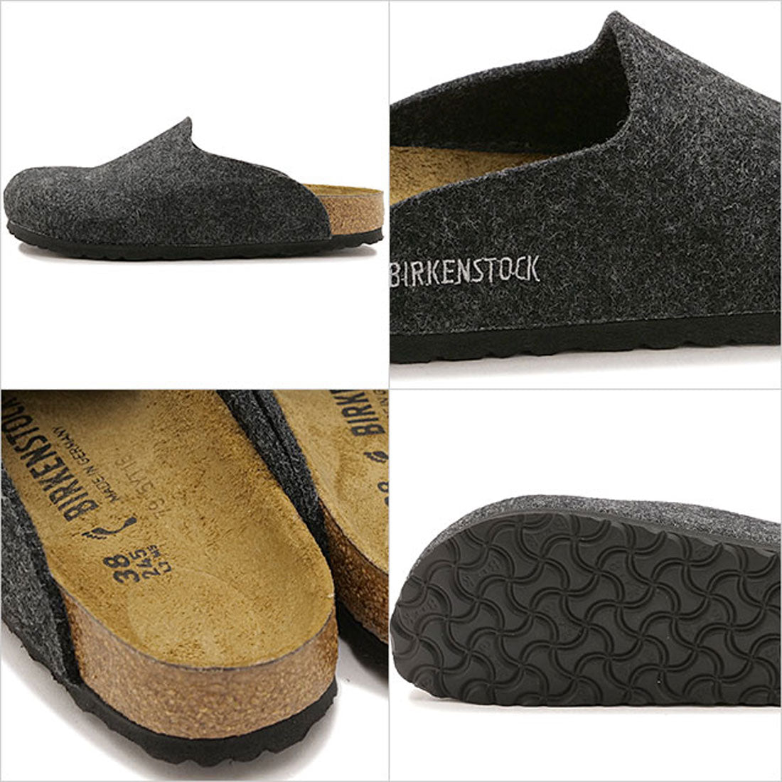 ビルケンシュトック BIRKENSTOCK AMSTERDAM ANTHRACITE | FELT [1030225] （ANTHRACITE） ANTHRACITE
