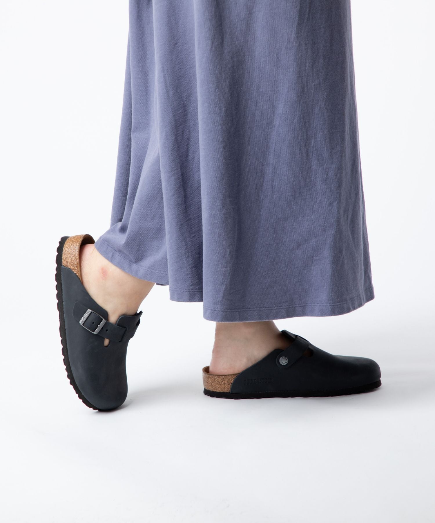 BIRKENSTOCK 波士頓塗油皮革男式女式 860131 59461 960811 涼鞋鞋軟鞋墊常規版型