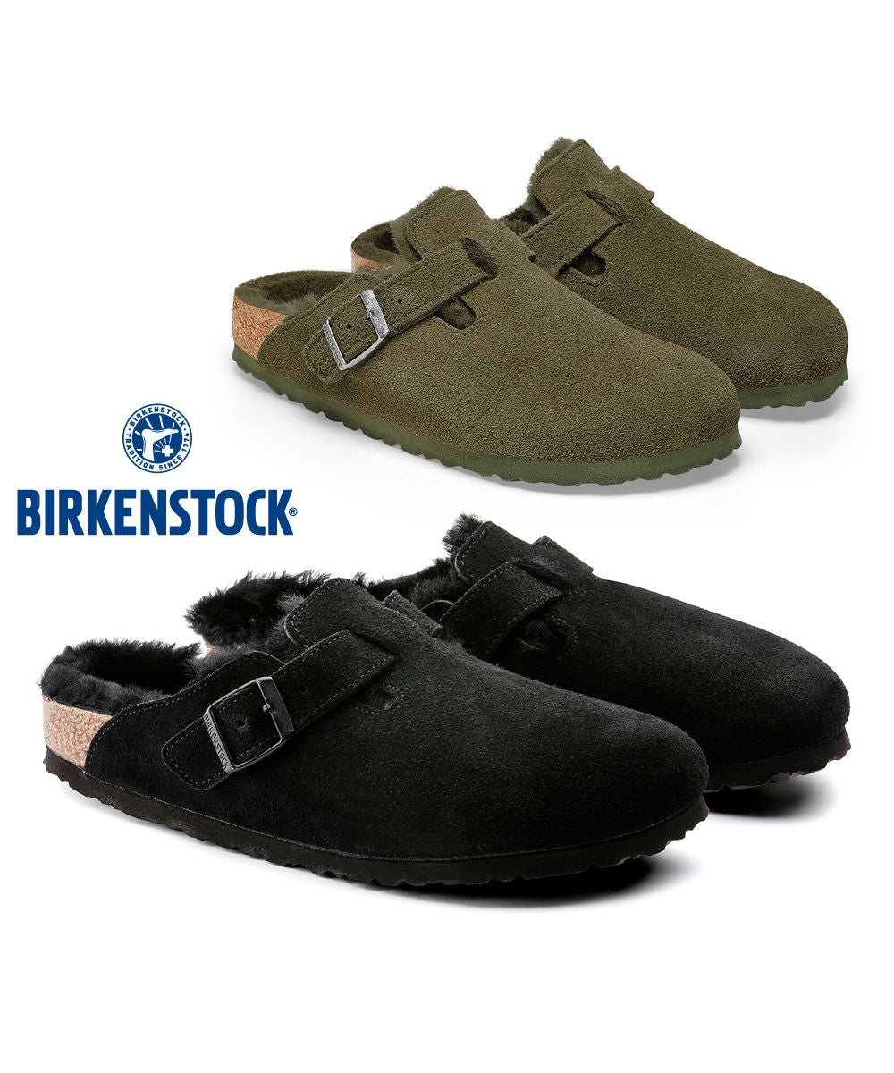 ビルケンシュトック BIRKENSTOCK レディース サンダル ファー Boston Shearling 【ナロー幅】
