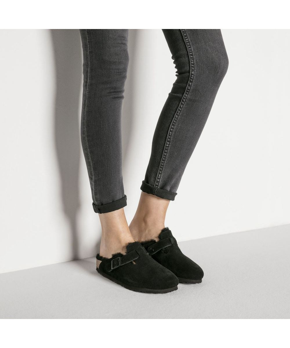 ビルケンシュトック BIRKENSTOCK レディース サンダル ファー Boston Shearling 【ナロー幅】