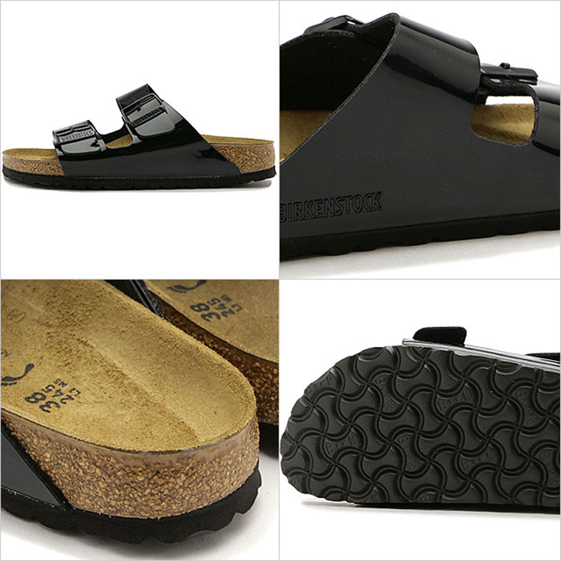 ビルケンシュトック BIRKENSTOCK ARIZONA BS BLACK | BIRKO-FLOR-PATENT [1005292] （BLACK） BLACK