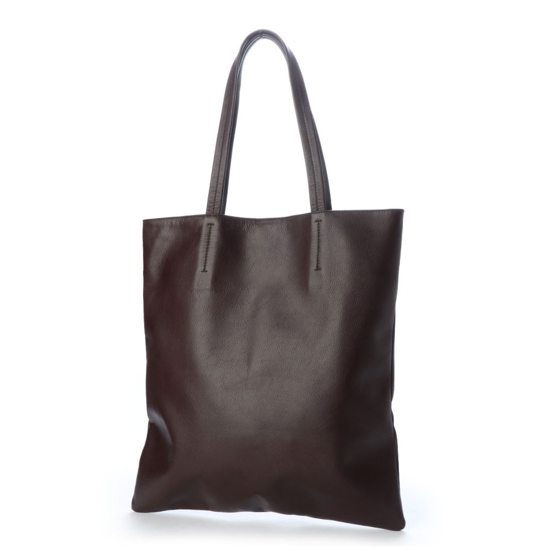 ビカーシ BICASH レザートートバッグ,DARK BROWN