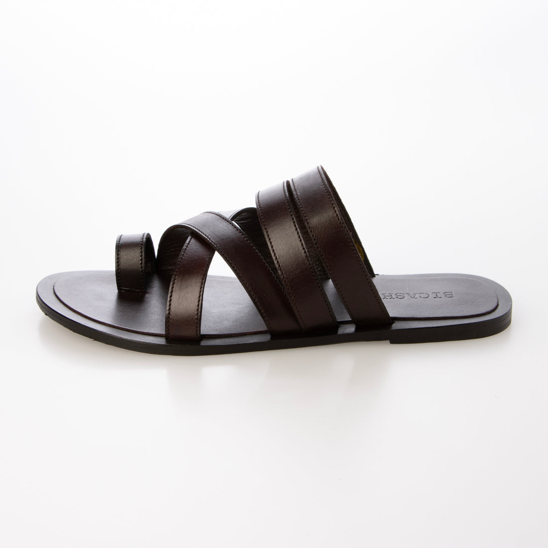 ビカーシ BICASH レザー ストラップ サンダル （DARK BROWN） DARK BROWN