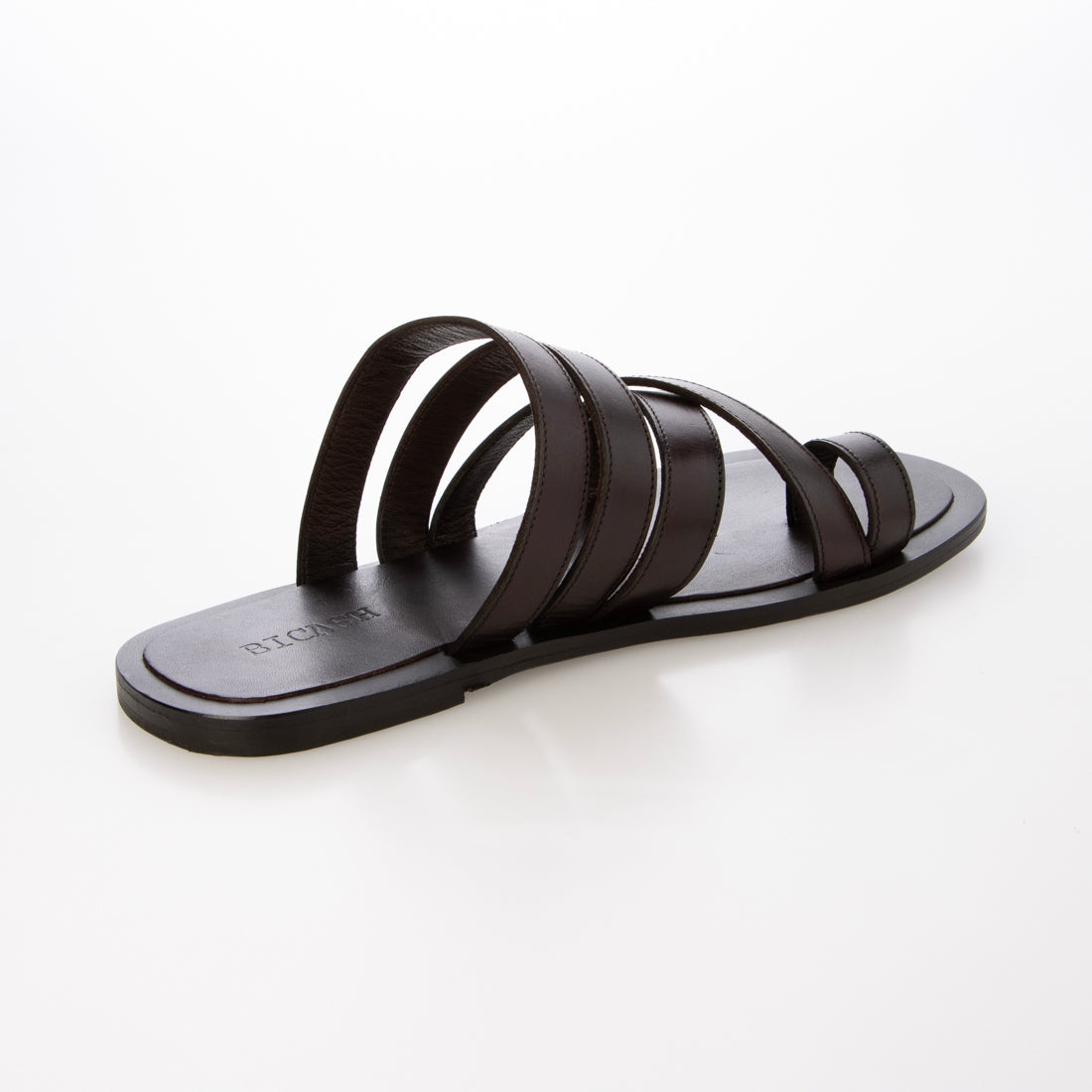 ビカーシ BICASH レザー ストラップ サンダル （DARK BROWN） DARK BROWN