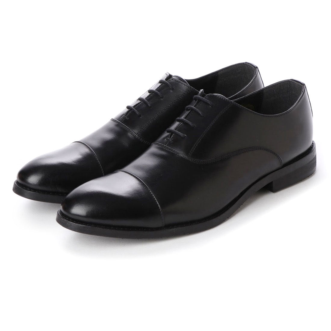 ビカーシ BICASH ストレートチップ ビジネスシューズ,BLACK