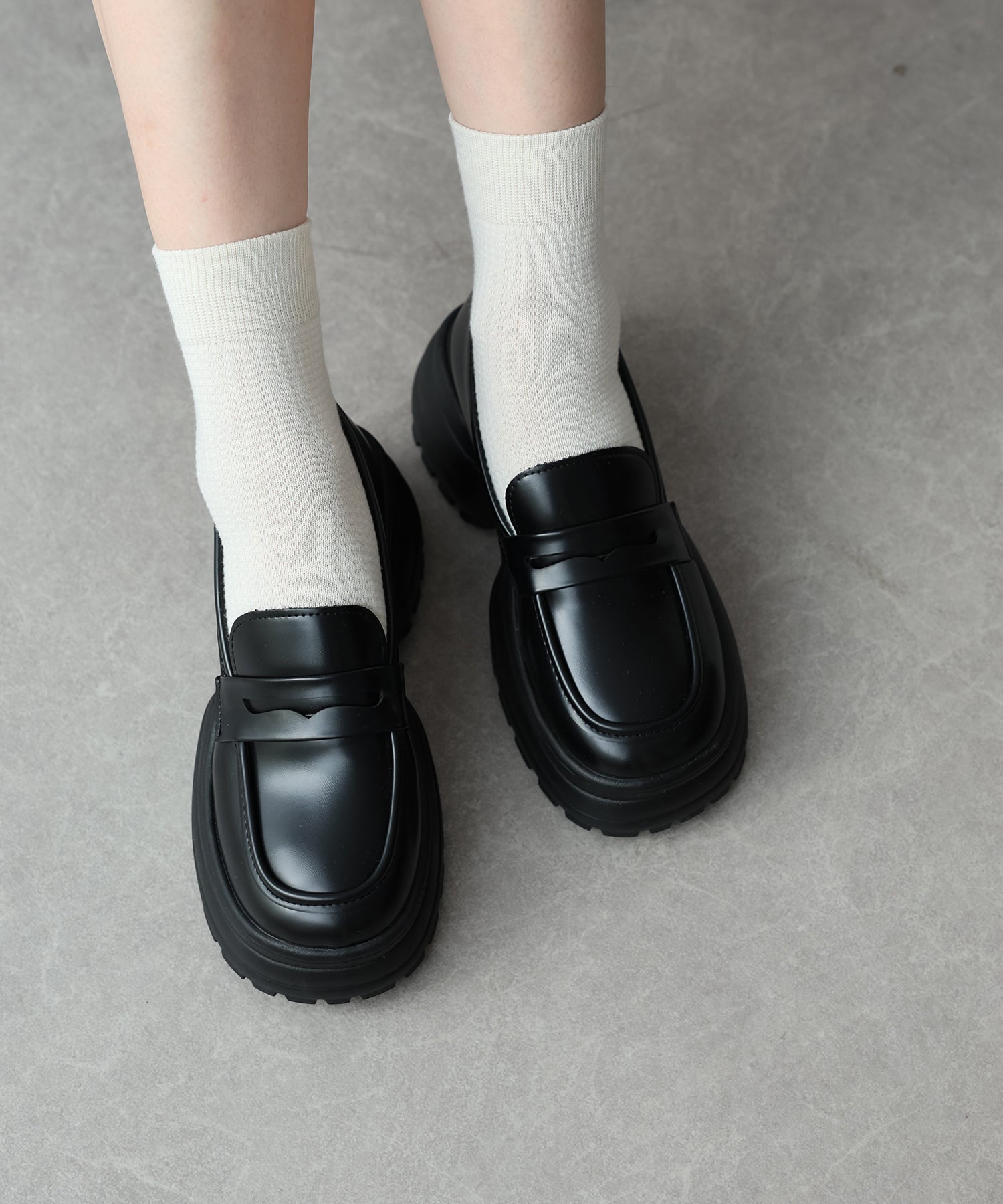 BLUEEAST Thick Sole Loafers