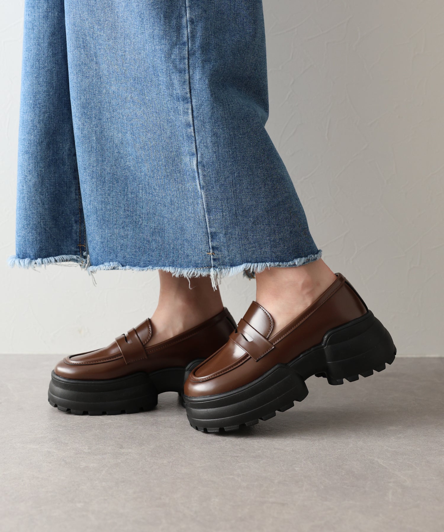 BLUEEAST Thick Sole Loafers